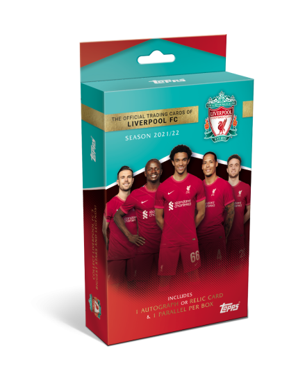 2021-22 Topps Liverpool Team Set Hobby Box 1 Auto or Relic per Box!